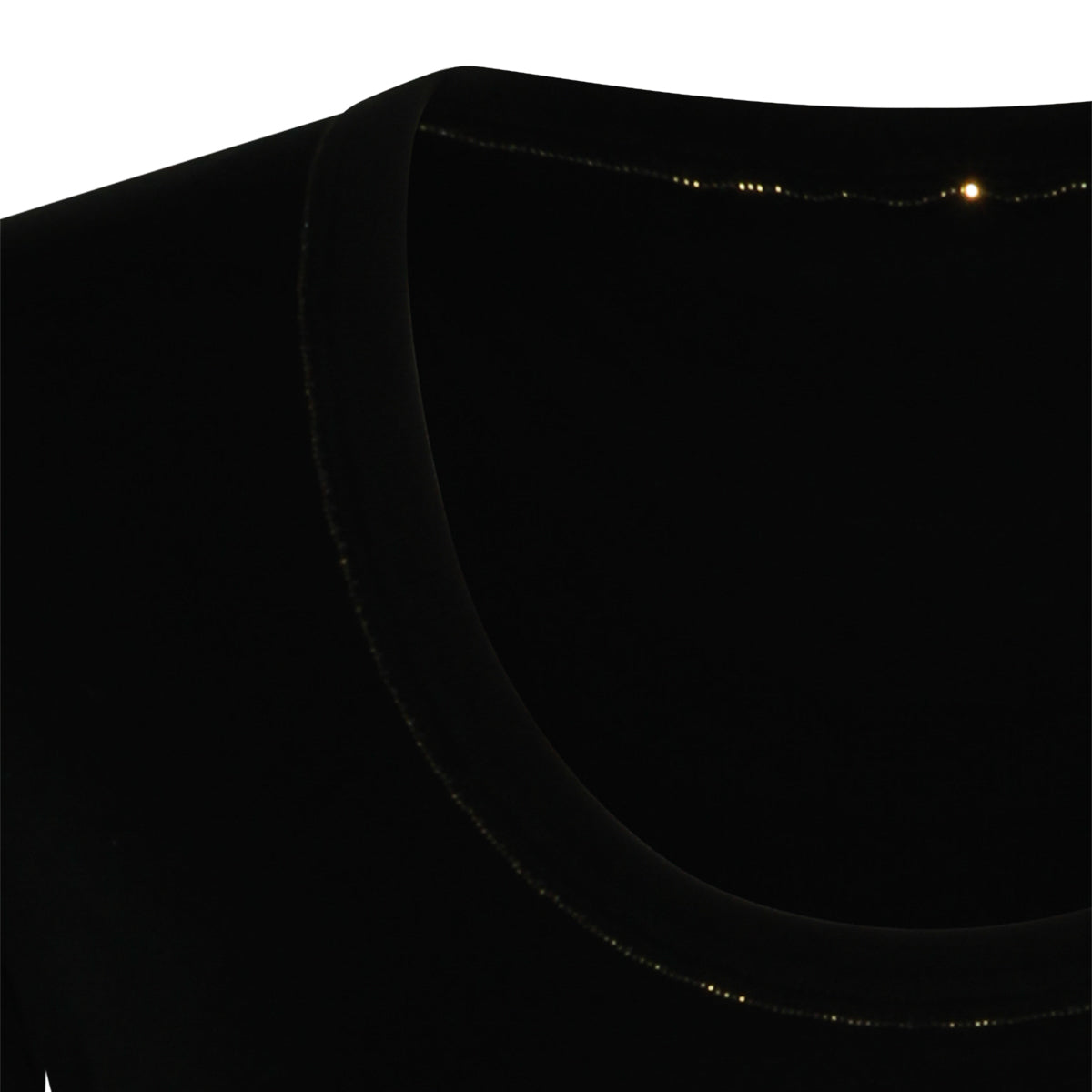 BLACK COTTON STRETCH T-SHIRT