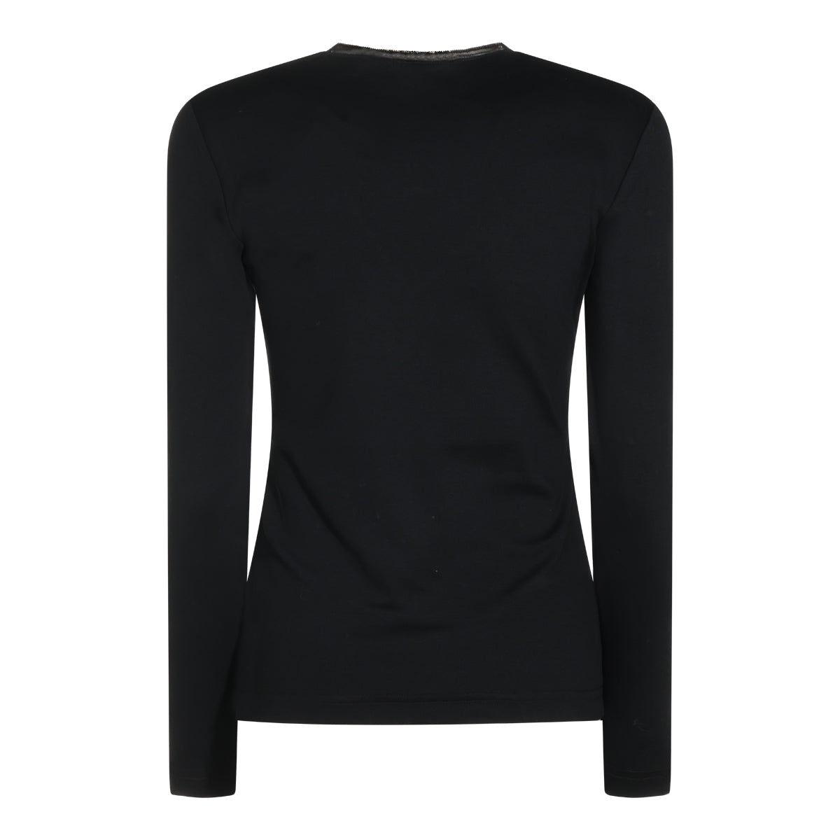 BLACK COTTON T-SHIRT