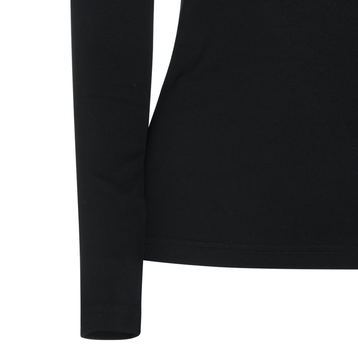 BLACK COTTON T-SHIRT