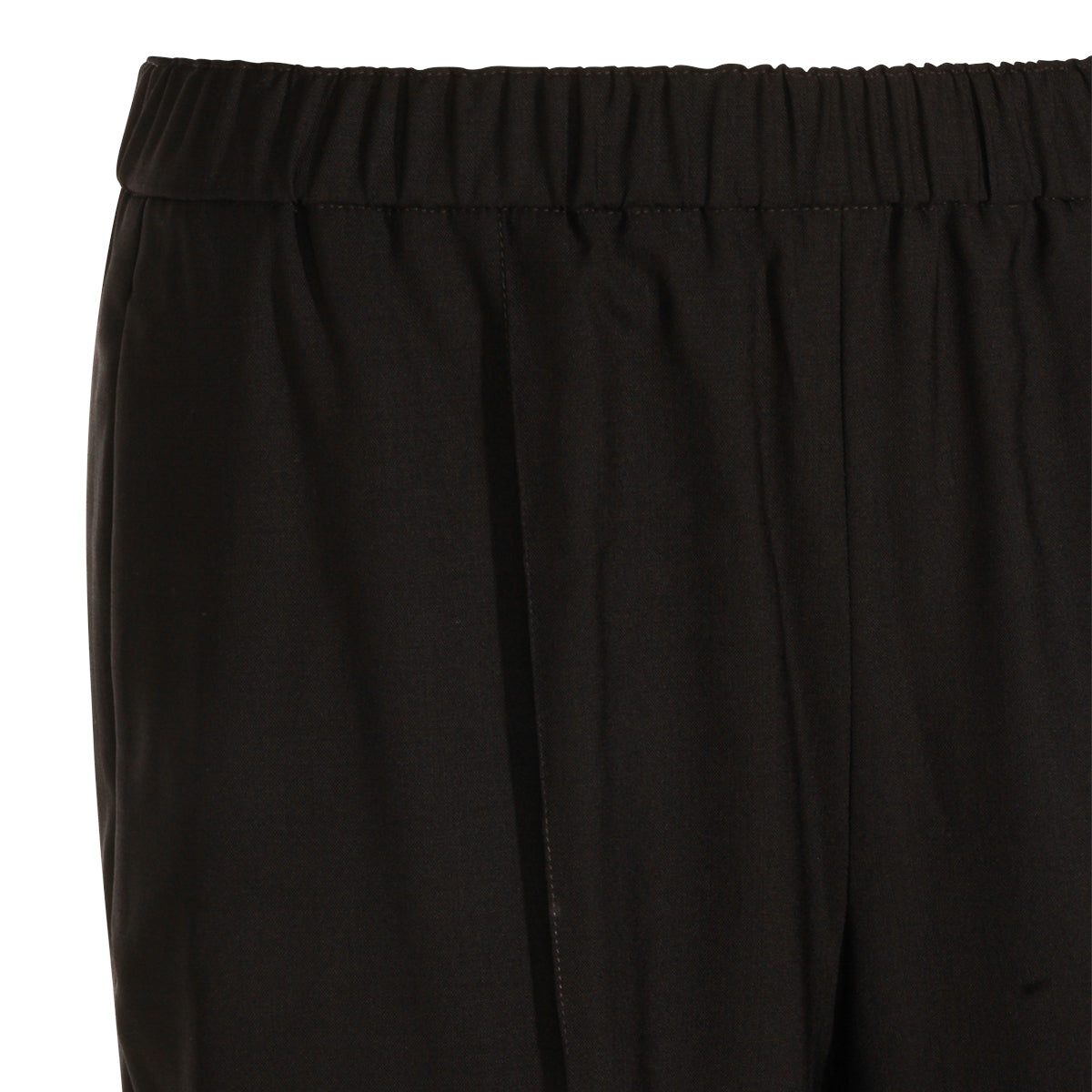 BLACK VIRGIN WOOL BLEND PANTS