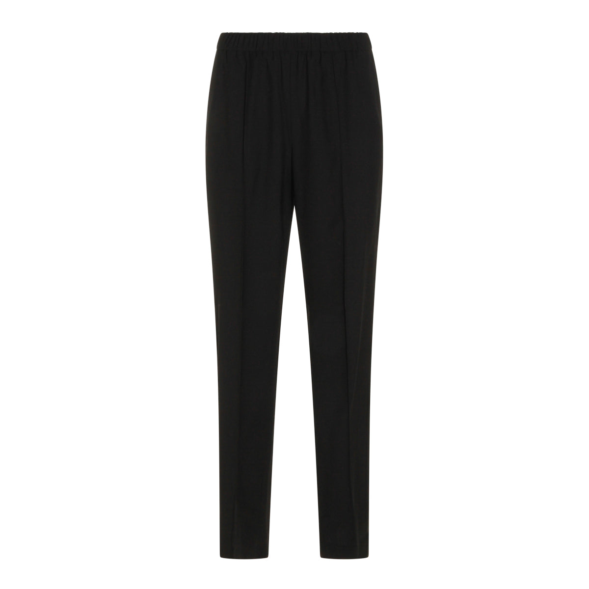 BLACK VIRGIN WOOL BLEND PANTS