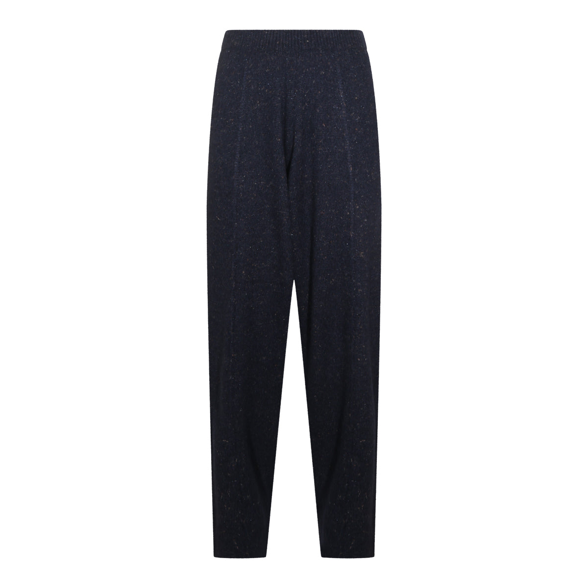 DARK BLUE WOOL AND MOHAIR PANTS