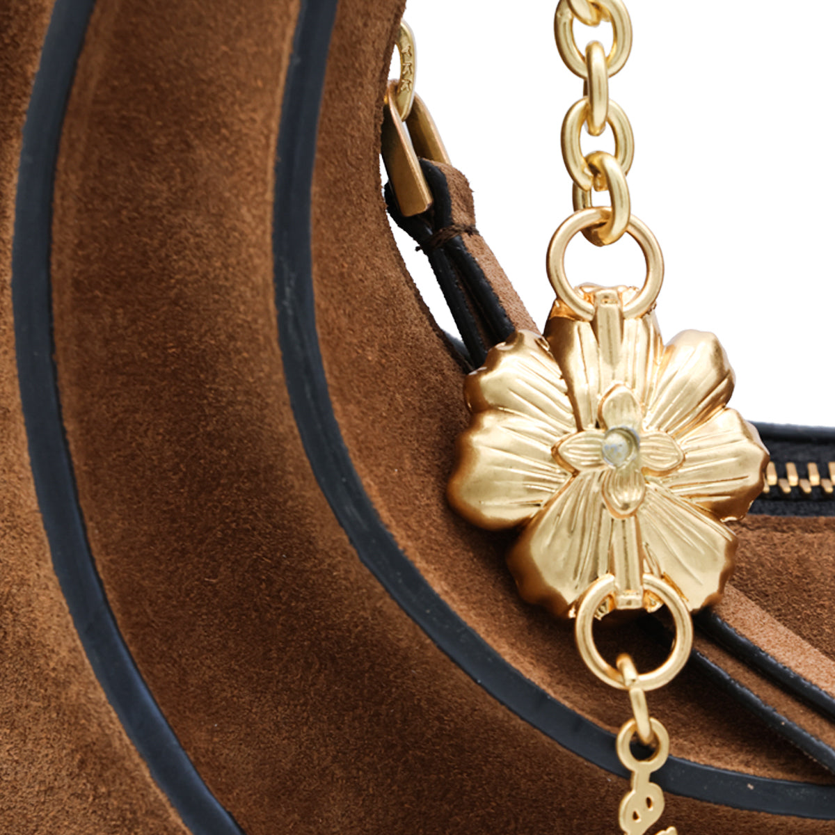 WALNUT LEATHER SMALL SHOULDER BAG
