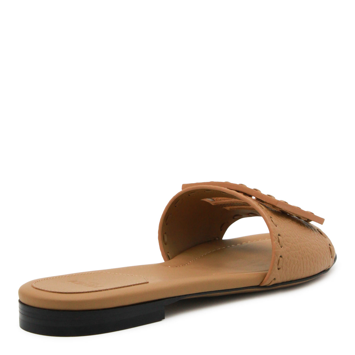 CAMEL LEATHER FF FLATS