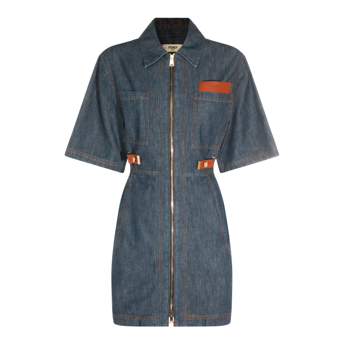 DENIM COTTON DRESS