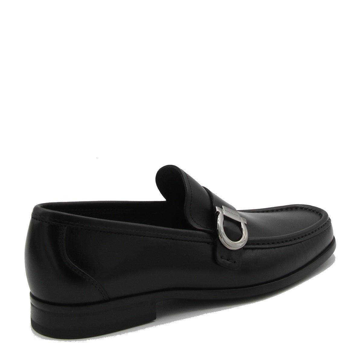 BLACK LEATHER CASPIAN LOAFERS