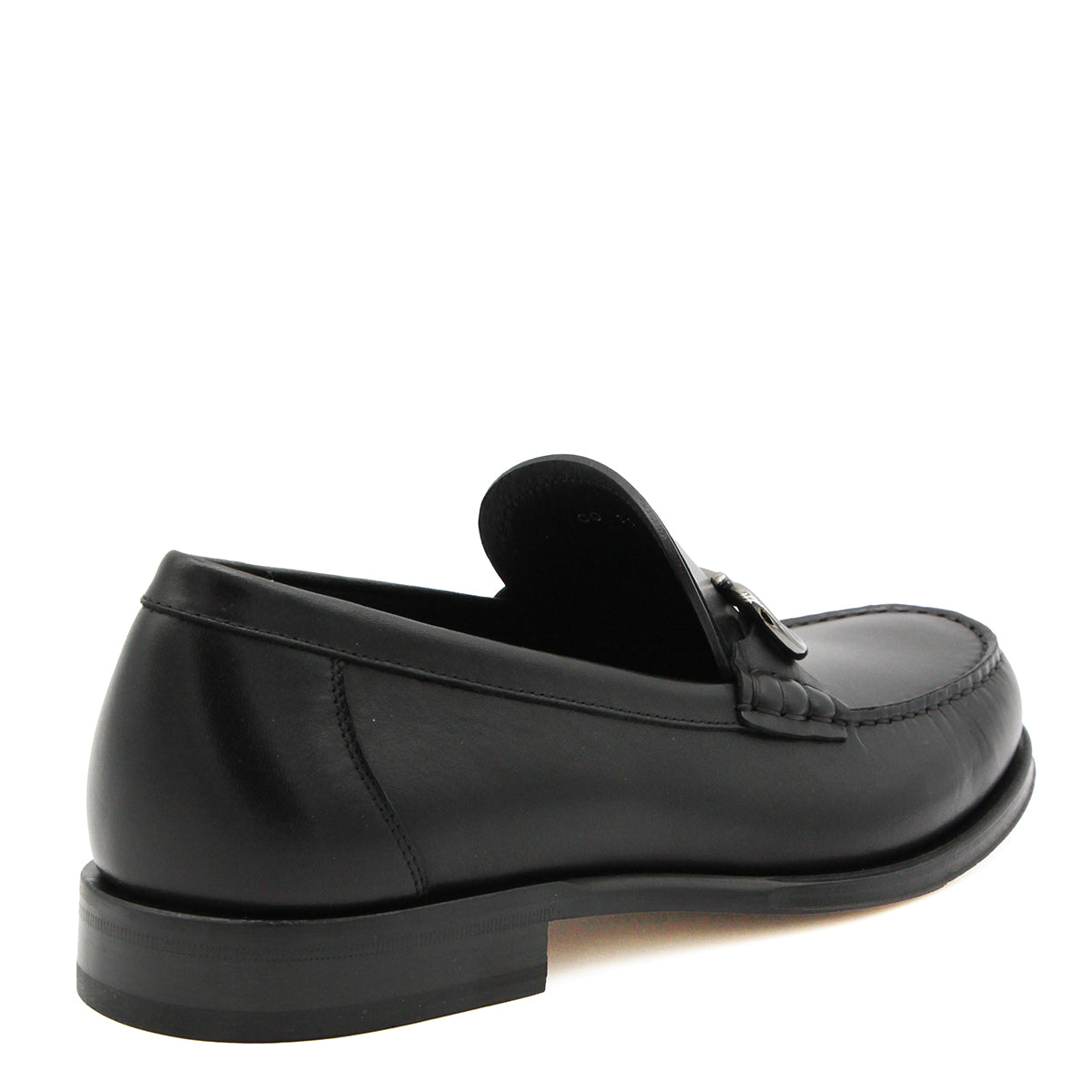 BLACK LEATHER LOAFERS