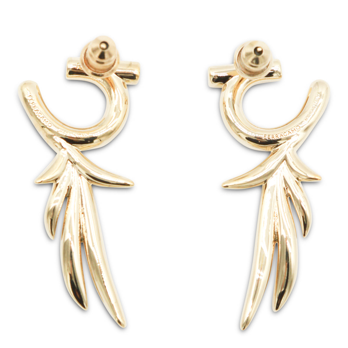 GOLD BRASS EARRINGS
