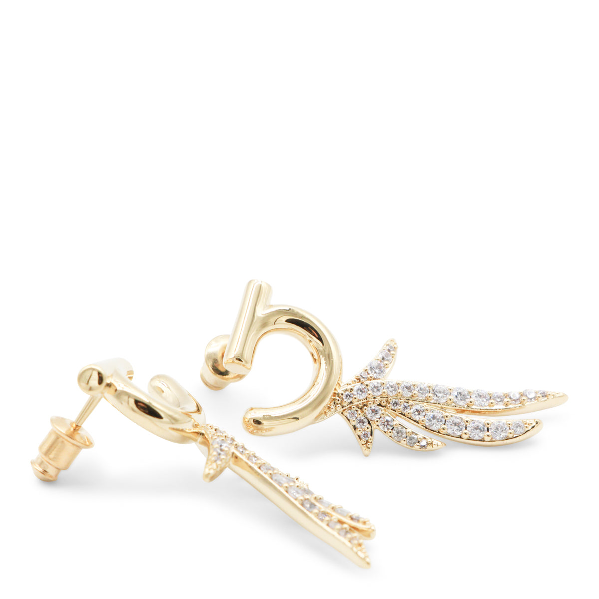 GOLD BRASS EARRINGS