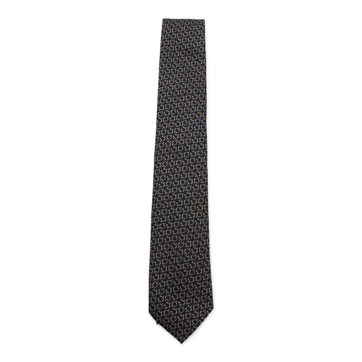 NAVY SILK TIE