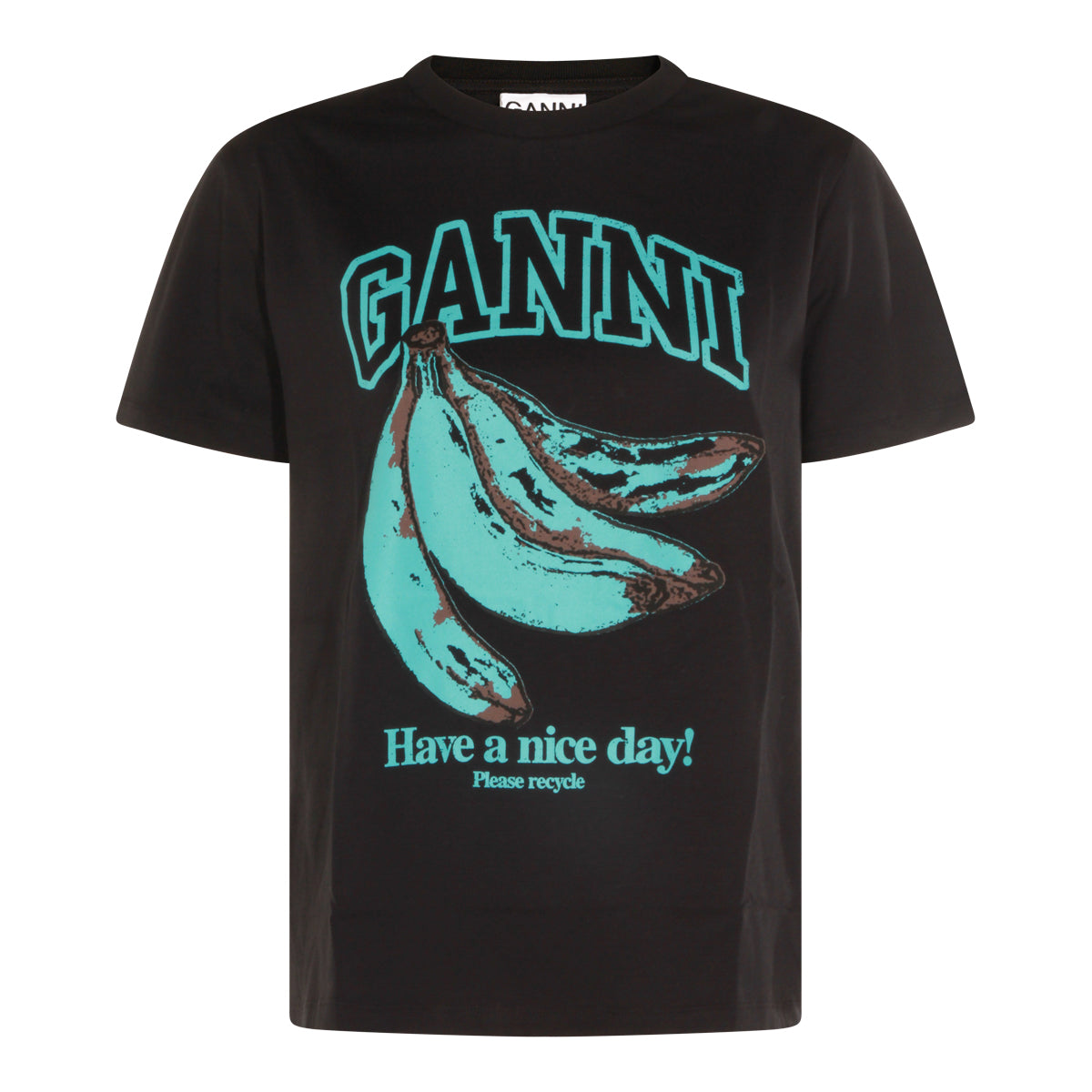 BLACK COTTON T-SHIRT
