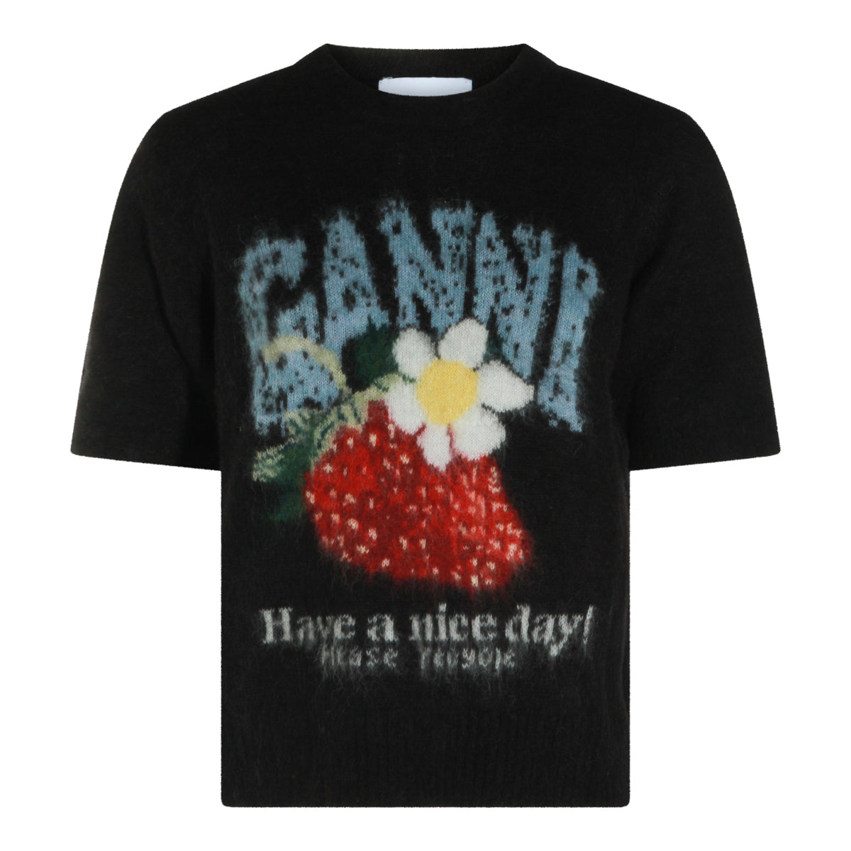 BLACK STRAWBERRY T-SHIRT