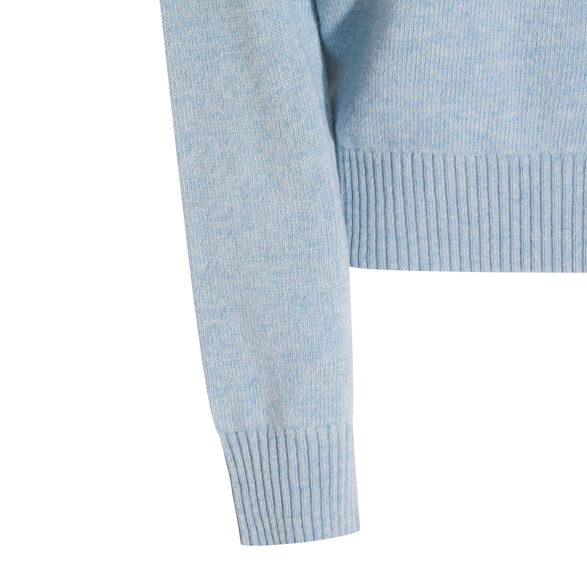 SOFT CHAMBRAY WOOL BLEND SWEATER