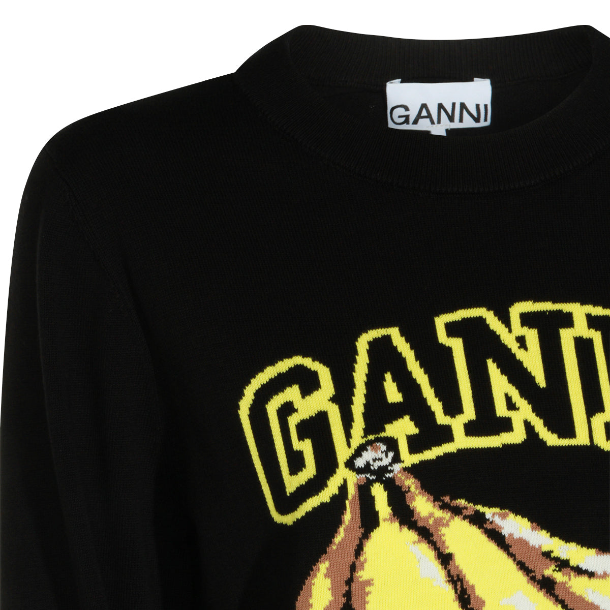 BLACK COTTON BANANA SWEATER