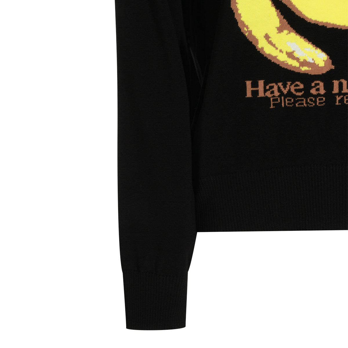 BLACK COTTON BANANA SWEATER