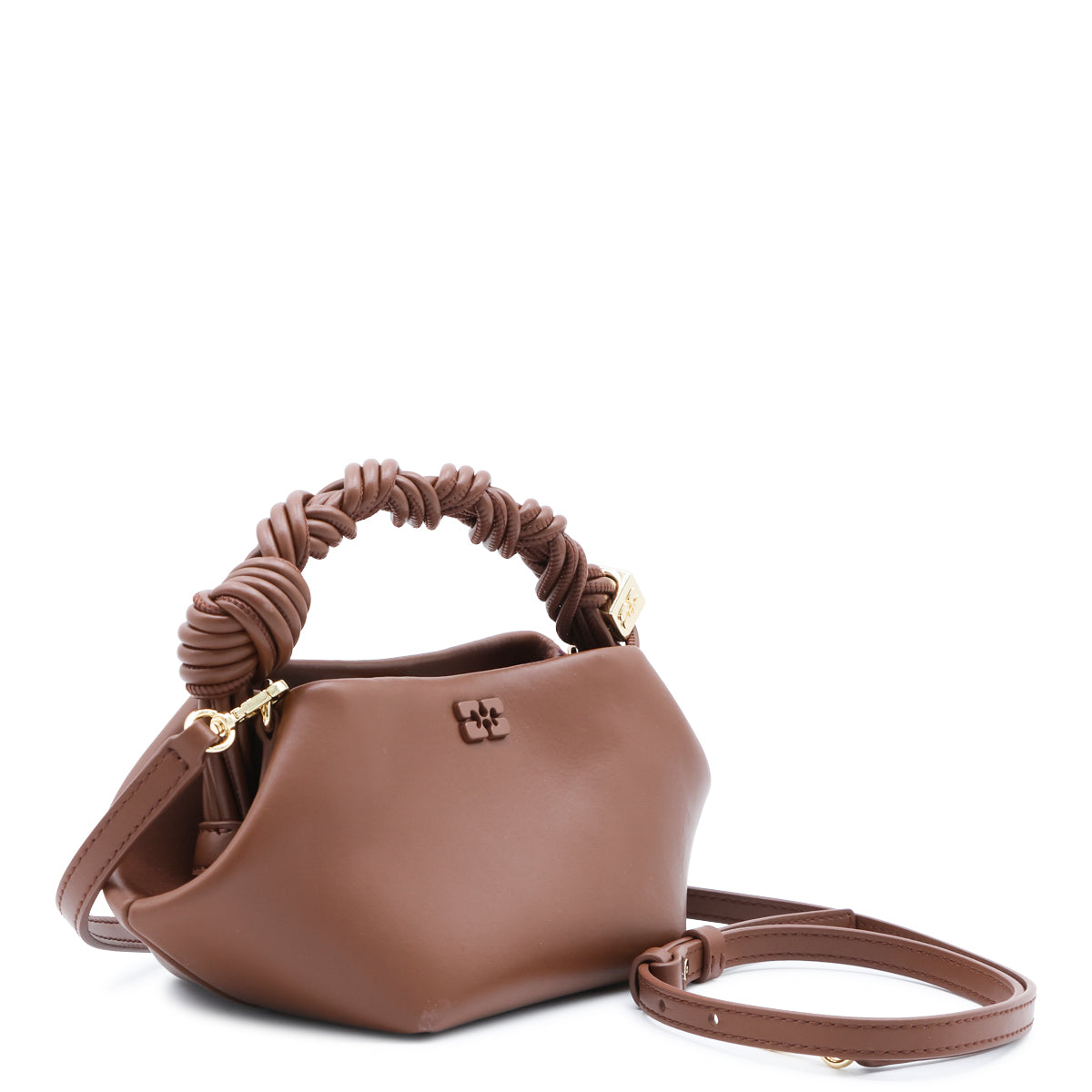 BROWN LEATHER MINI BOU BAG
