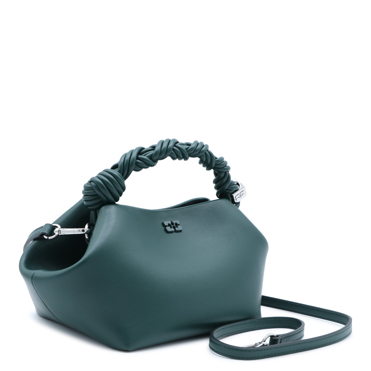 DARK GREEN SMALL LEATHER BOU BAG
