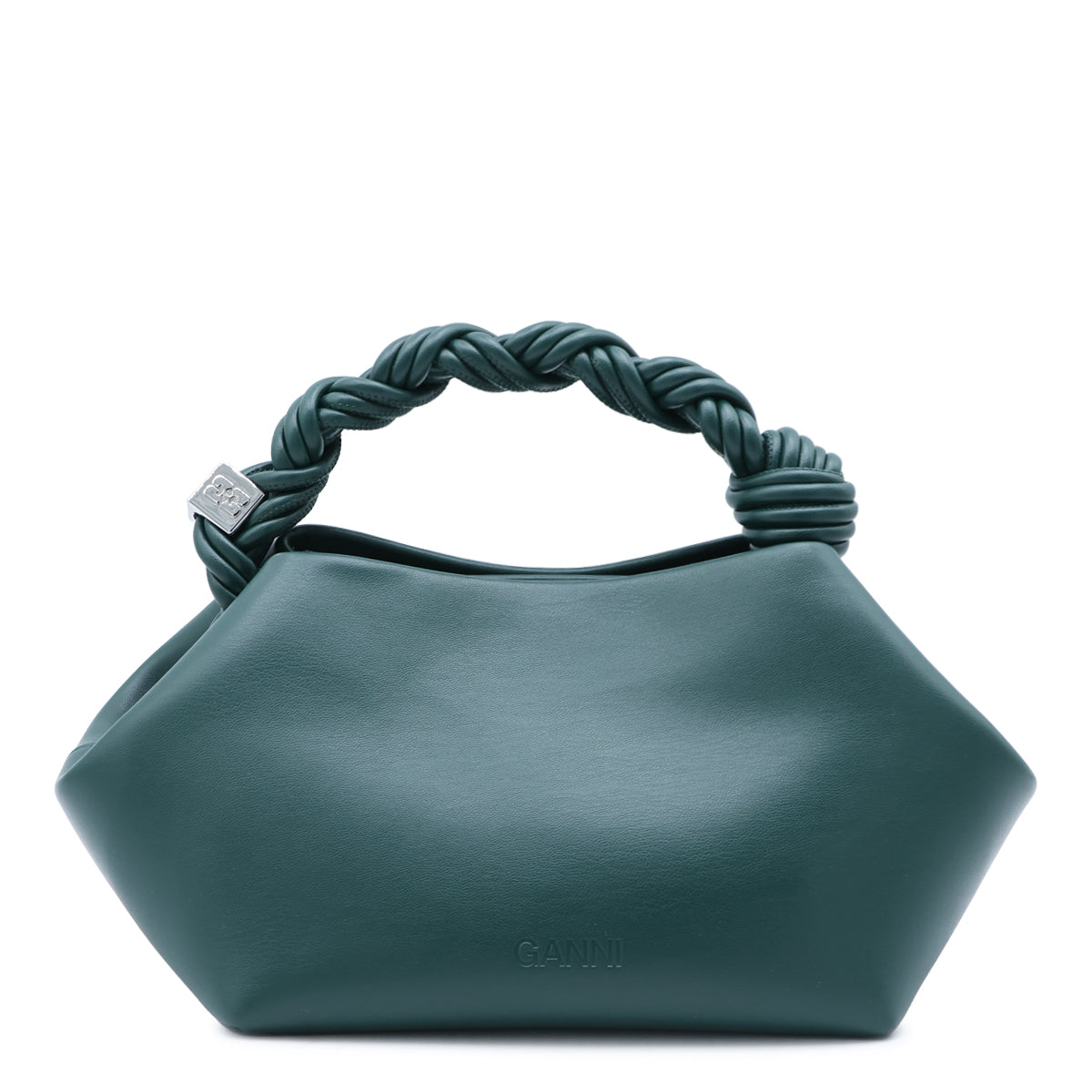 DARK GREEN SMALL LEATHER BOU BAG
