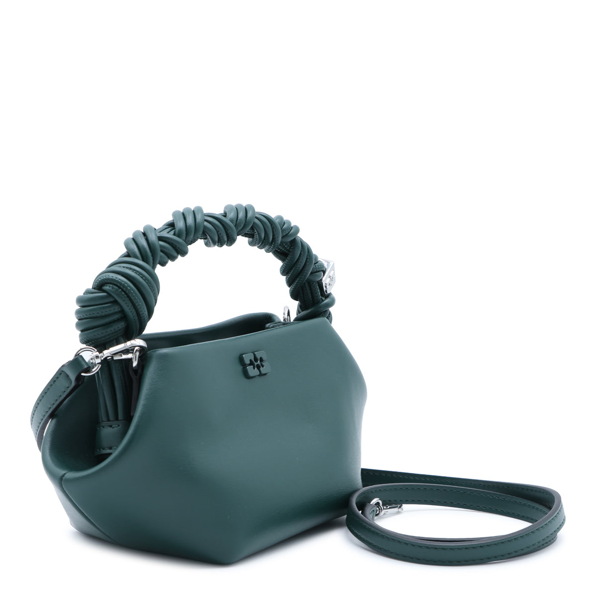 DARK GREEN LEATHER MINI BOU BAG