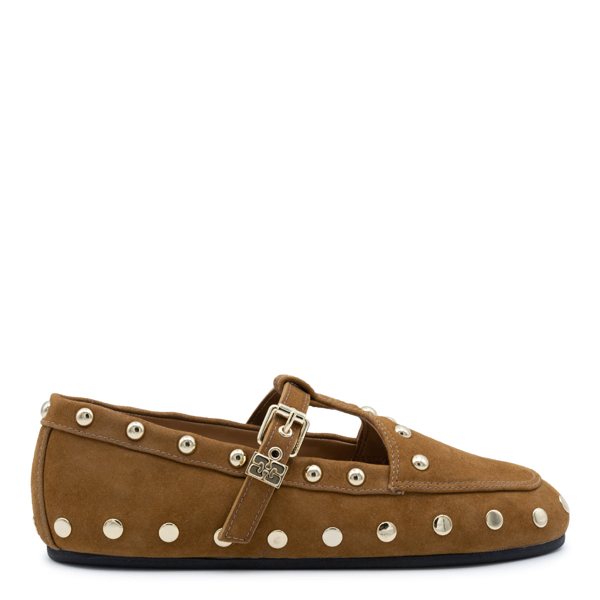 CARAMEL CAFE SUEDE MARY JENNY FLATS