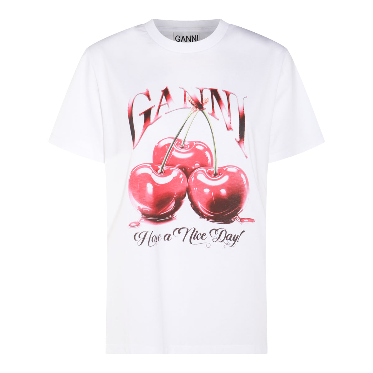 WHITE COTTON T-SHIRT