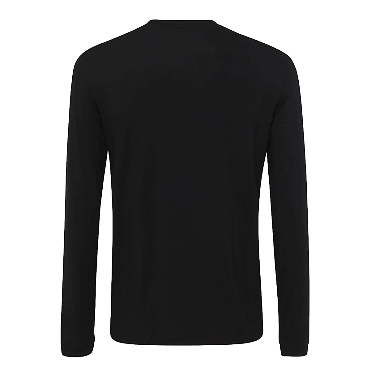 BLACK VISCOSE BLEND T-SHIRT