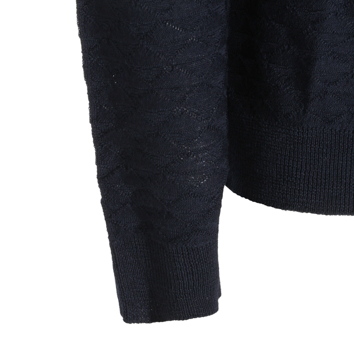 NAVY VIRGIN WOOL JUMPER