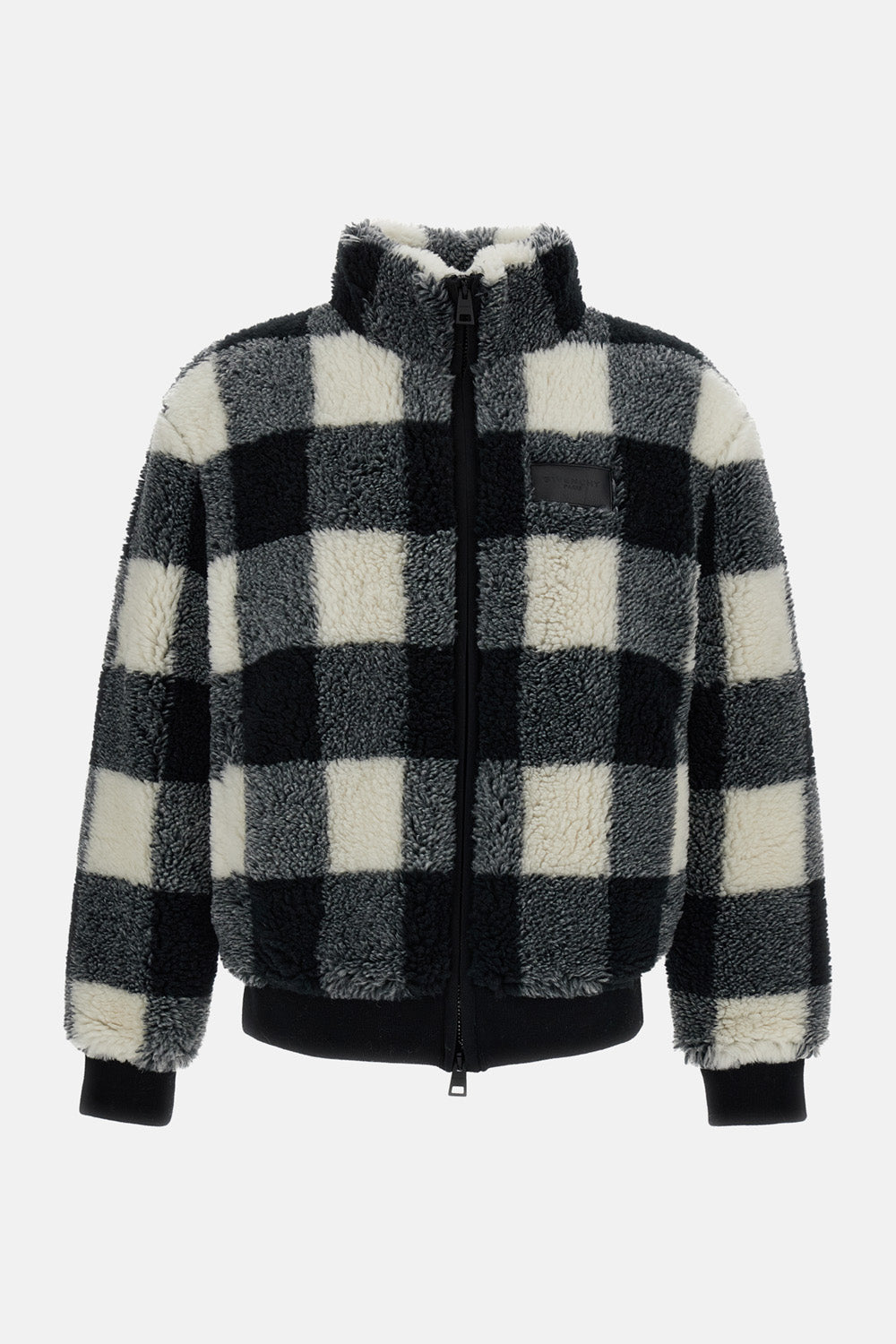 CHECKED FLEECE BLOUSON