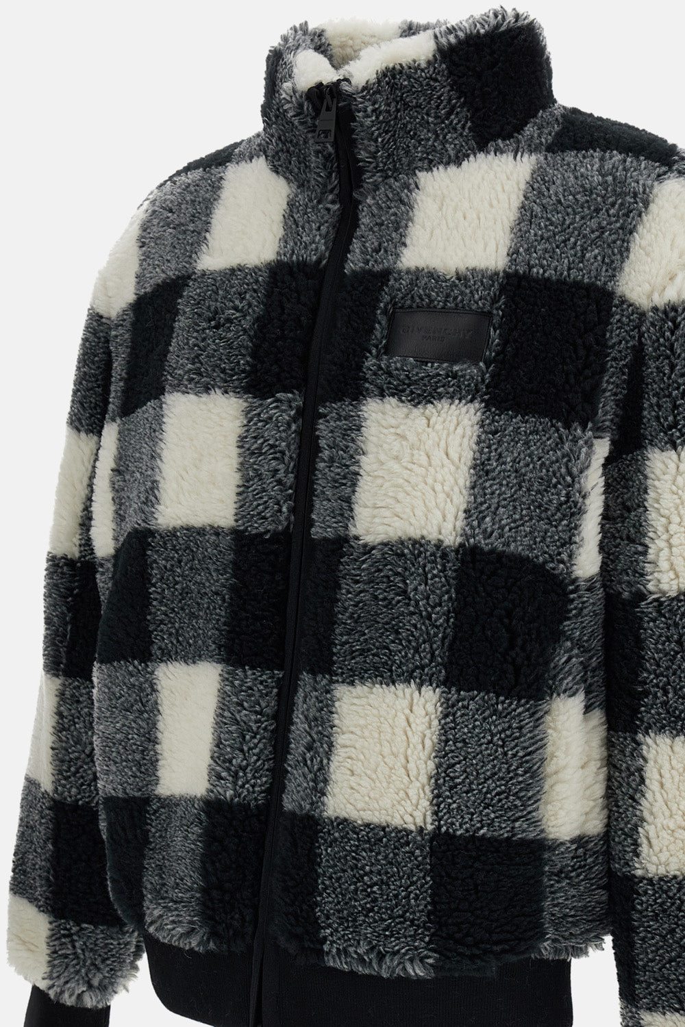 CHECKED FLEECE BLOUSON