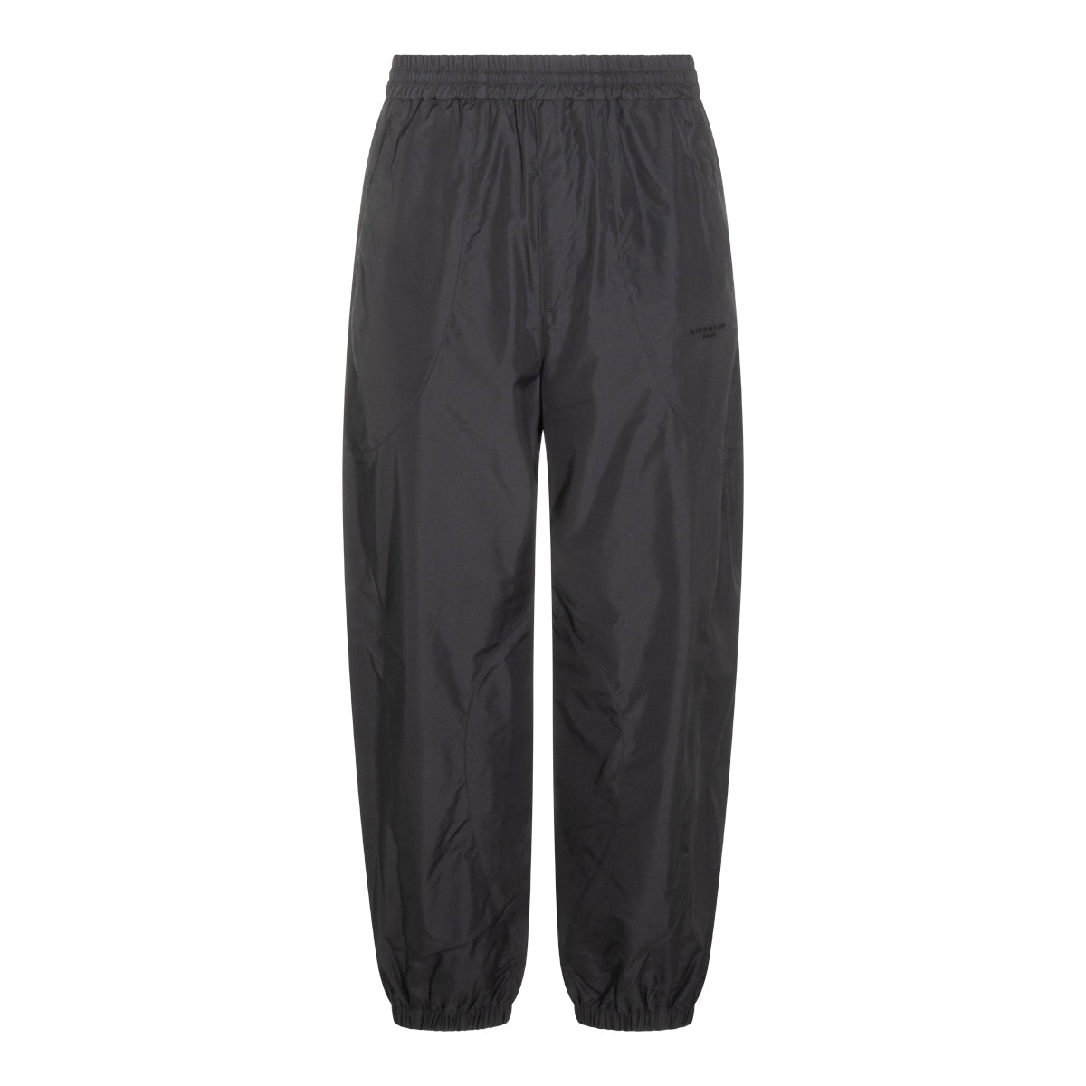 BLACK CUT OUT TRACKSUIT PANTS