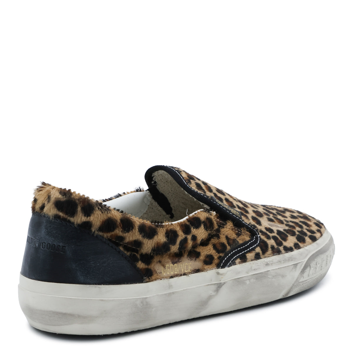 LEOPARD PONYSKIN SLIP ON SNEAKERS