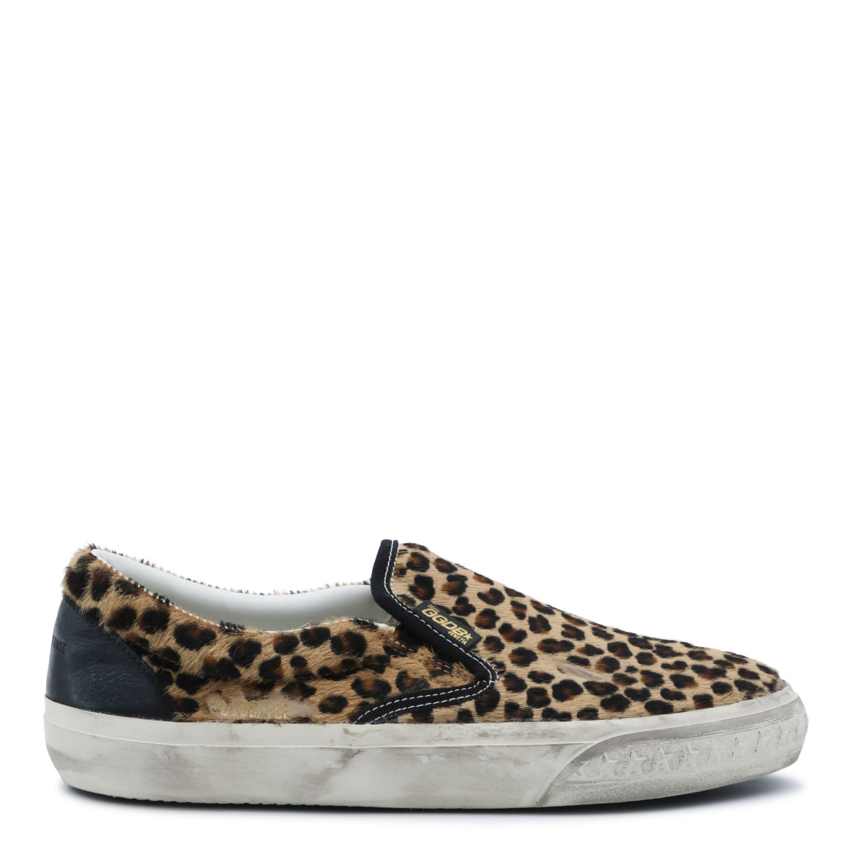 LEOPARD PONYSKIN SLIP ON SNEAKERS