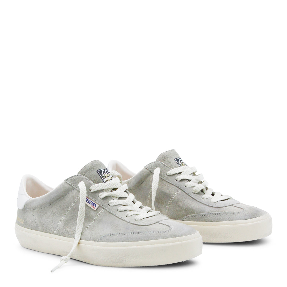 GREY LEATHER SOUL-STAR SNEAKERS