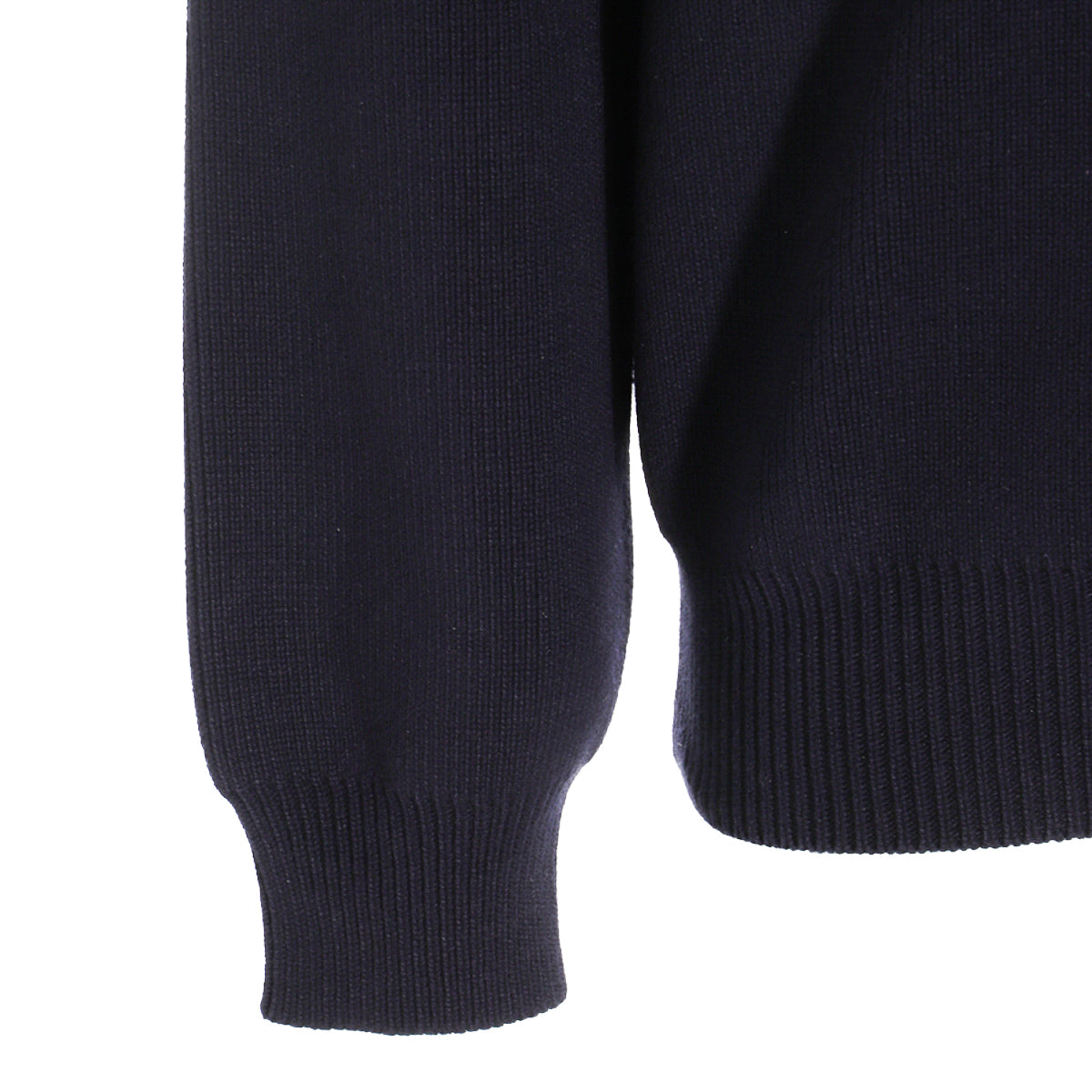 DARK BLUE COTTON BLEND SWEATSHIRT