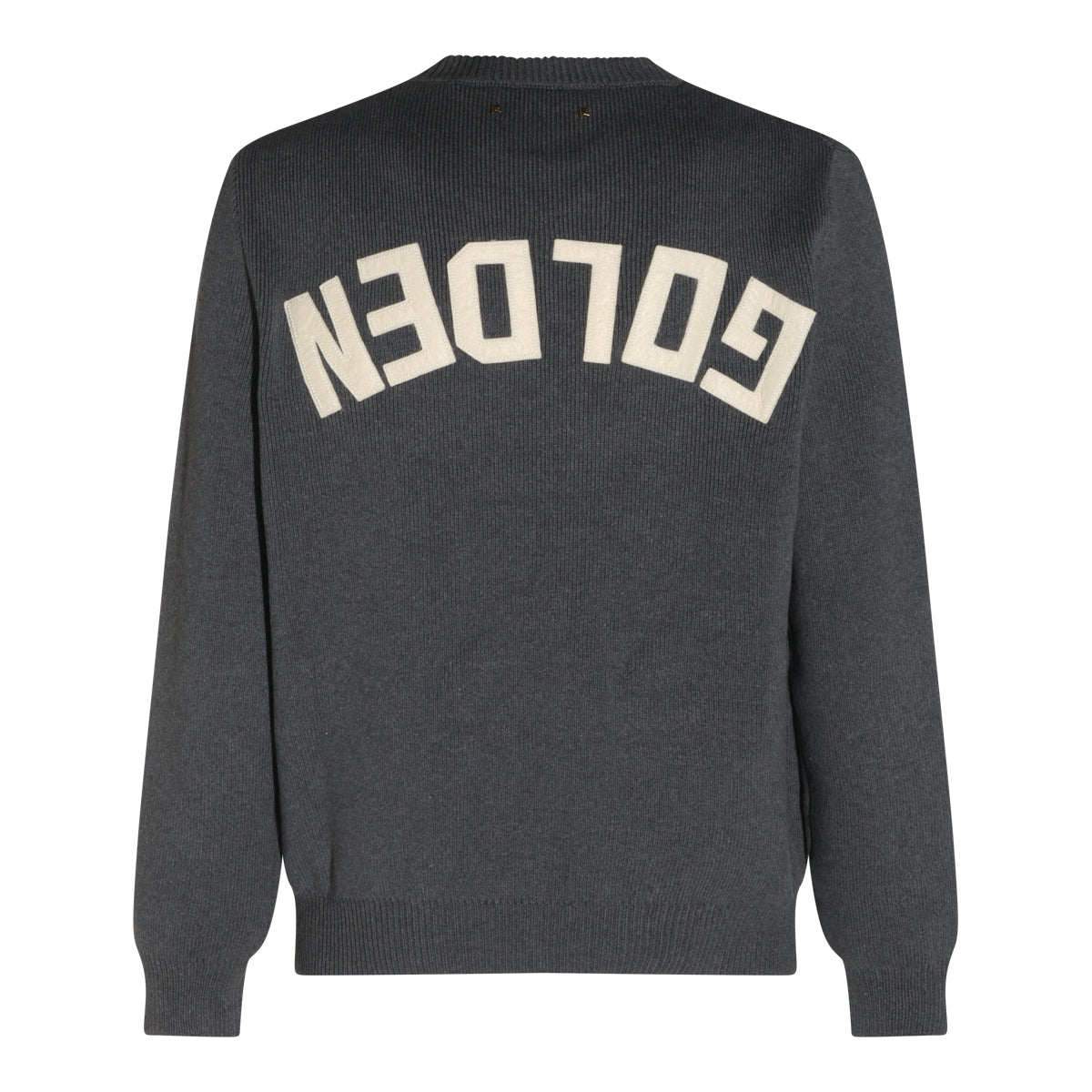 GREY MELANGE COTTON BLEND SWEATSHIRT