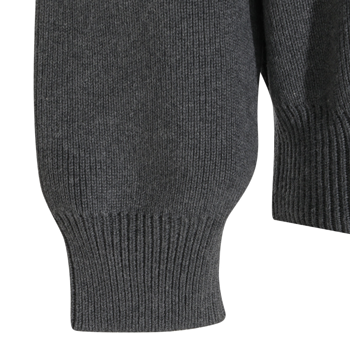 GREY MELANGE COTTON BLEND SWEATSHIRT