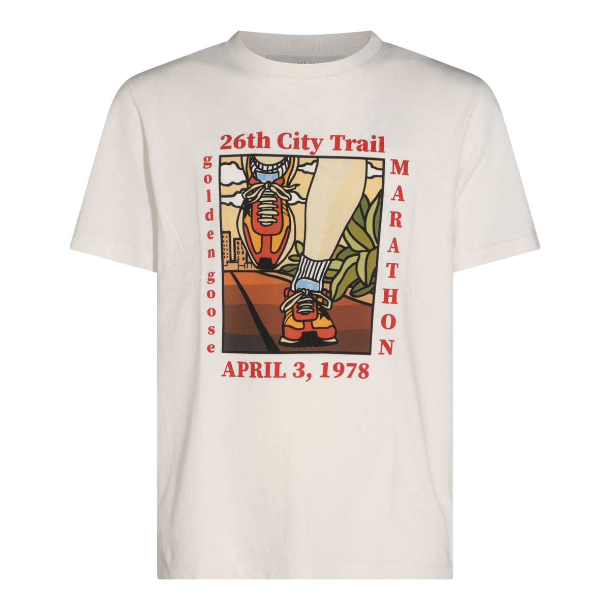 HERITAGE WHITE COTTON T-SHIRT