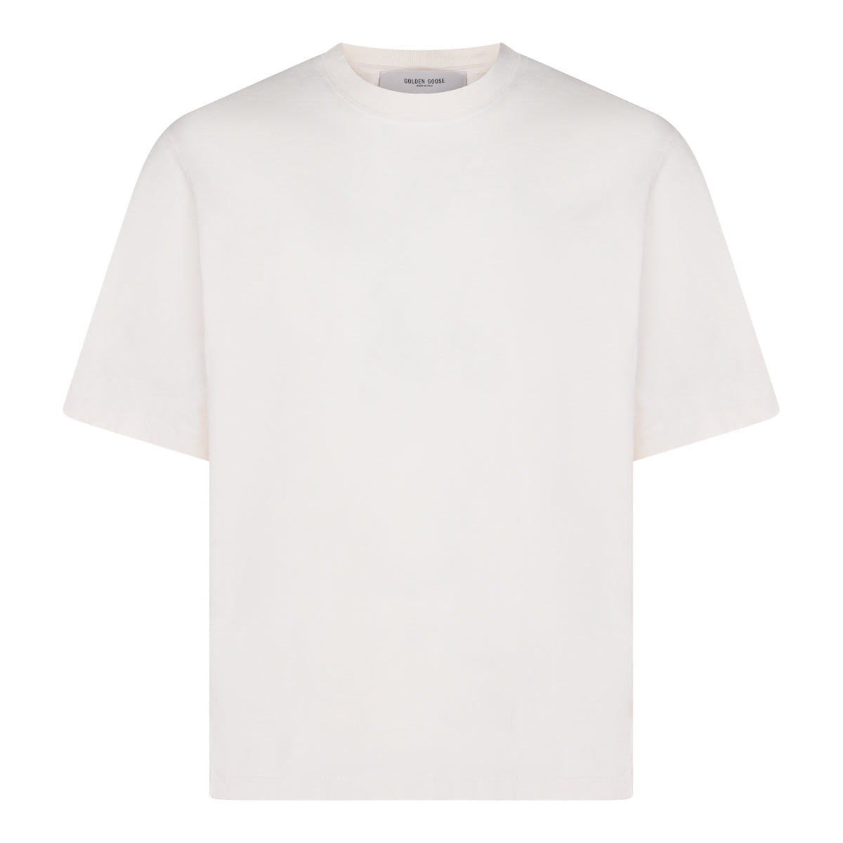 WHITE COTTON T-SHIRT