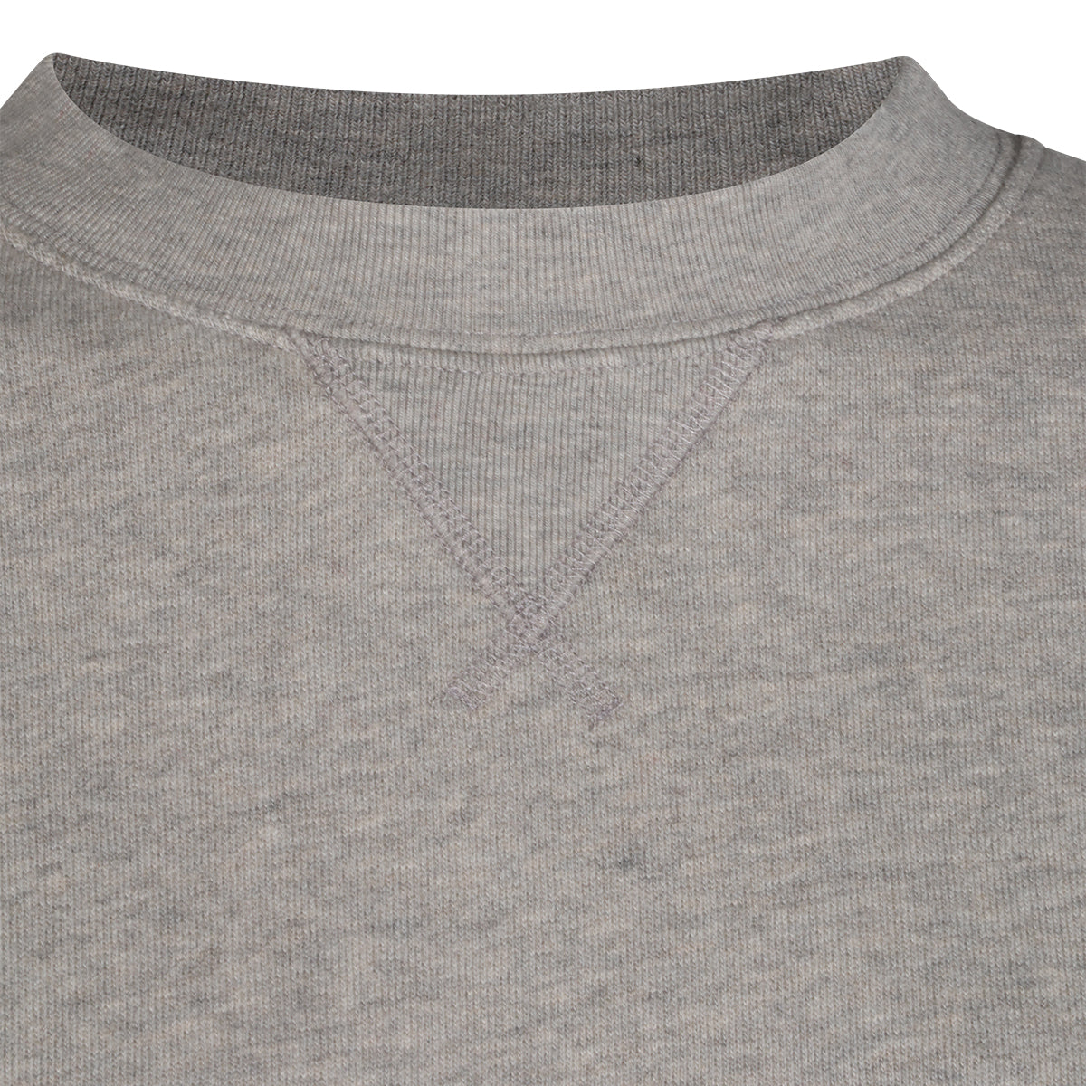 MELANGE GREY COTTON SWEATSHIRT