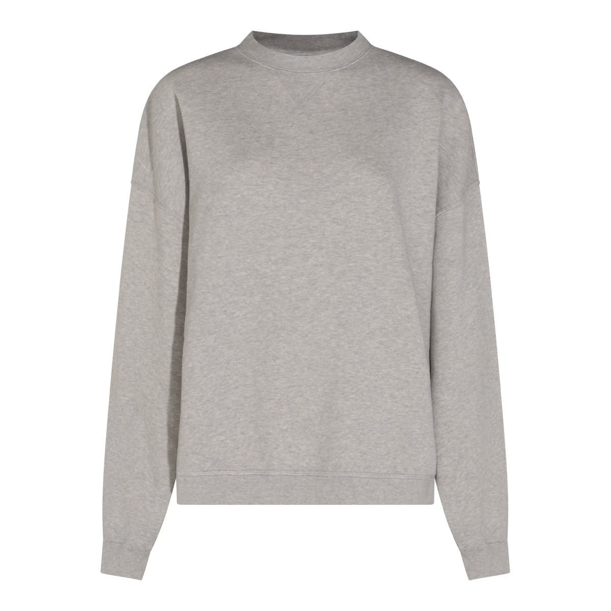 MELANGE GREY COTTON SWEATSHIRT