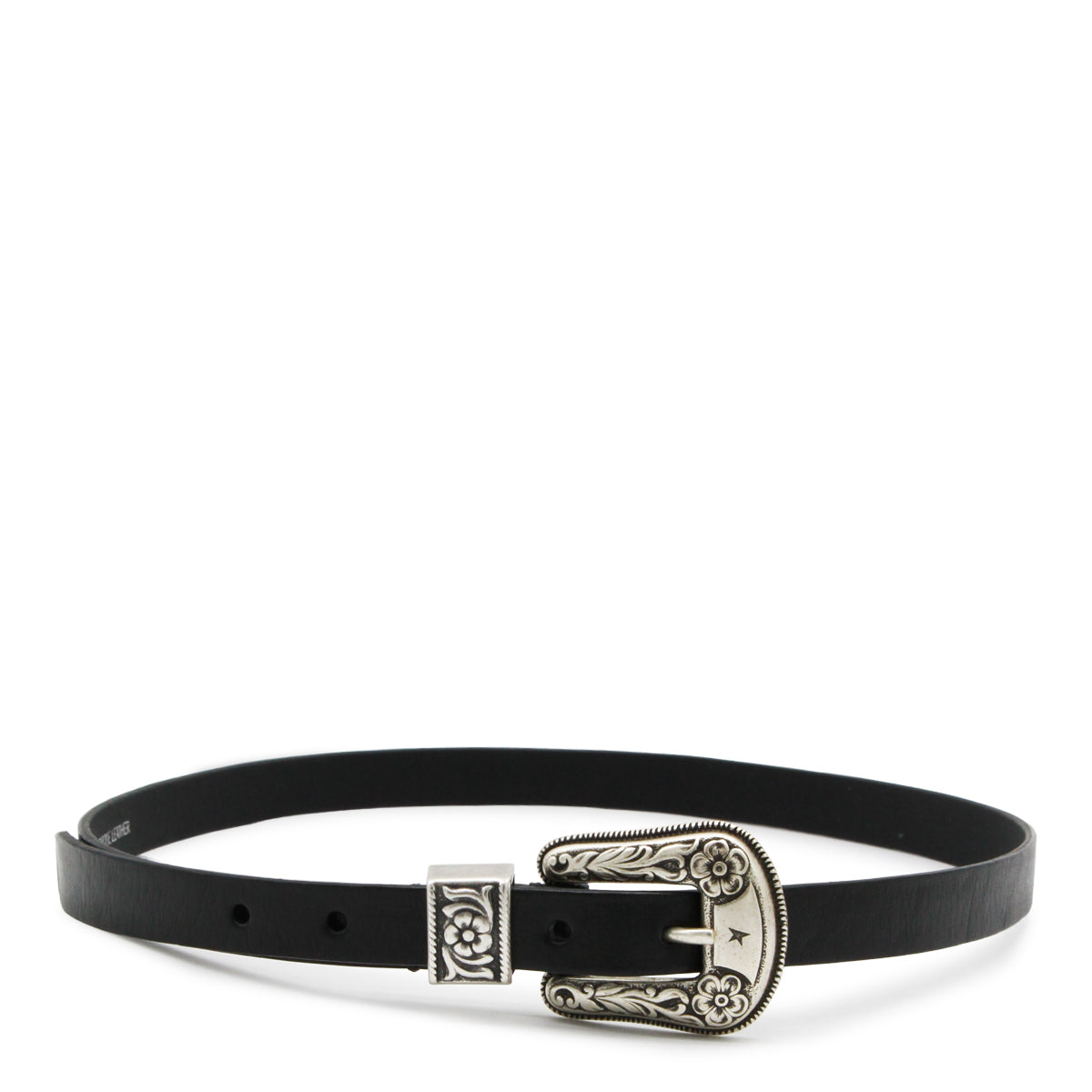 BLACK LEATHER BELT