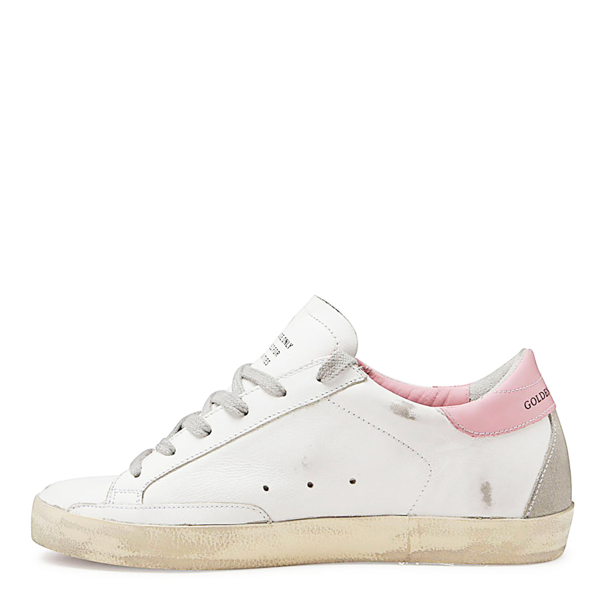 WHITE LEATHER SUPER-STAR SNEAKERS