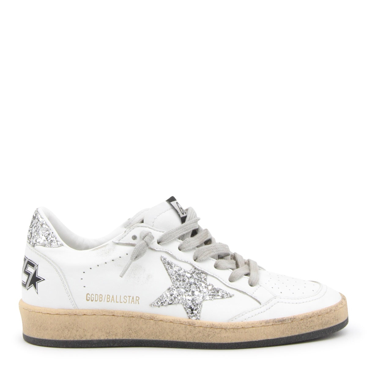 WHITE AND SILVER BALLSTAR SNEAKERS