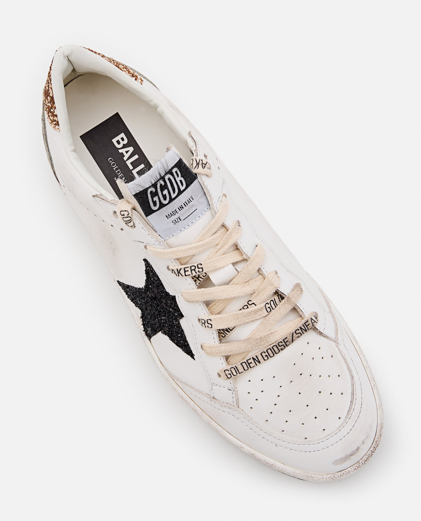 BALLSTAR WHITE SNEAKERS WITH BLACK STAR