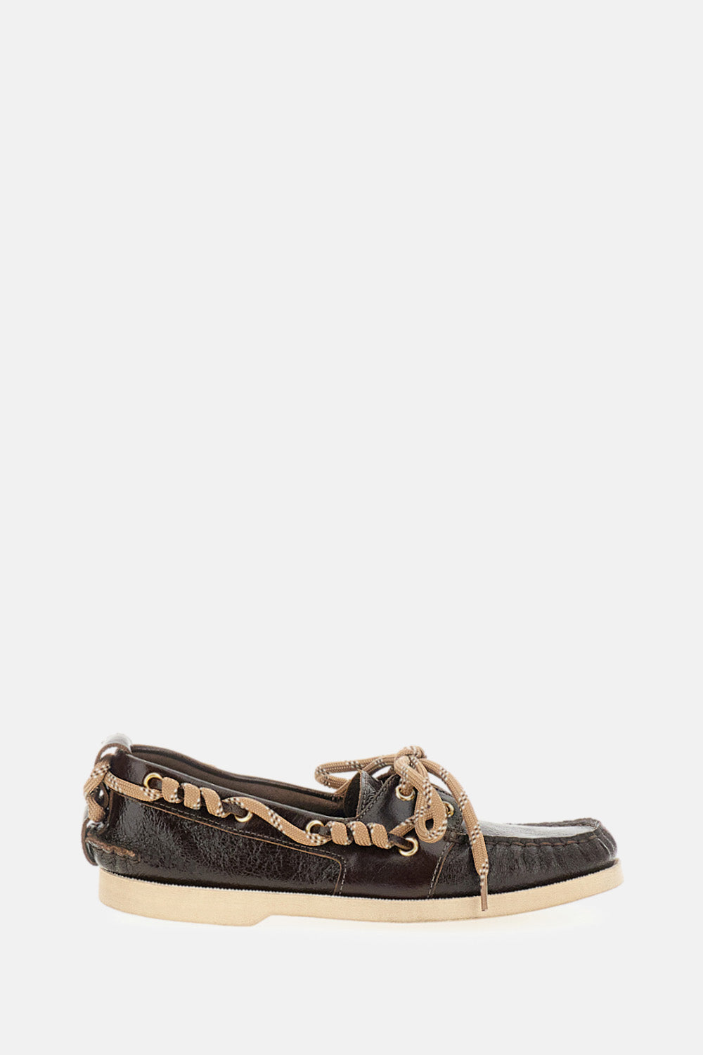 BOAT MOCASSIN WRINKLED LEATHER