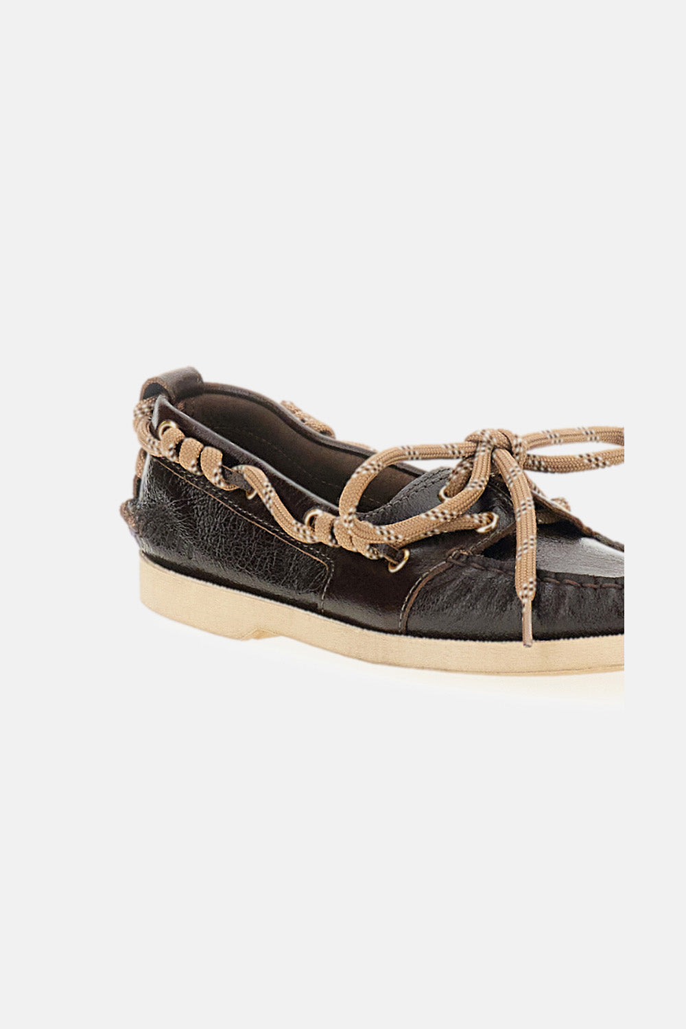 BOAT MOCASSIN WRINKLED LEATHER