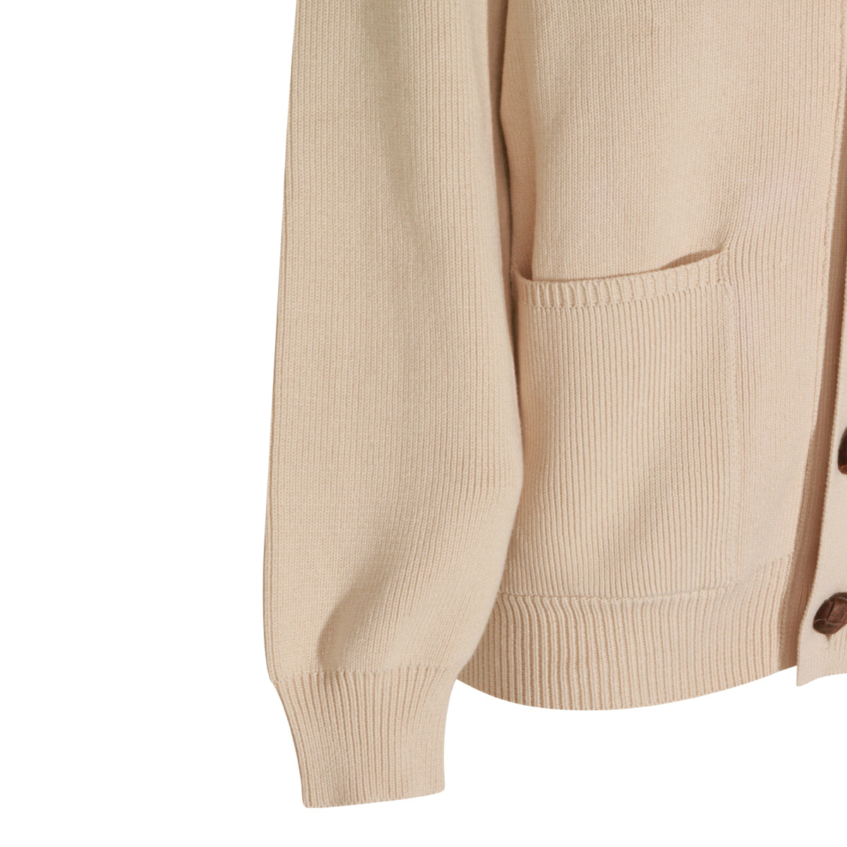 TRAVERTINE COTTON CARDIGAN