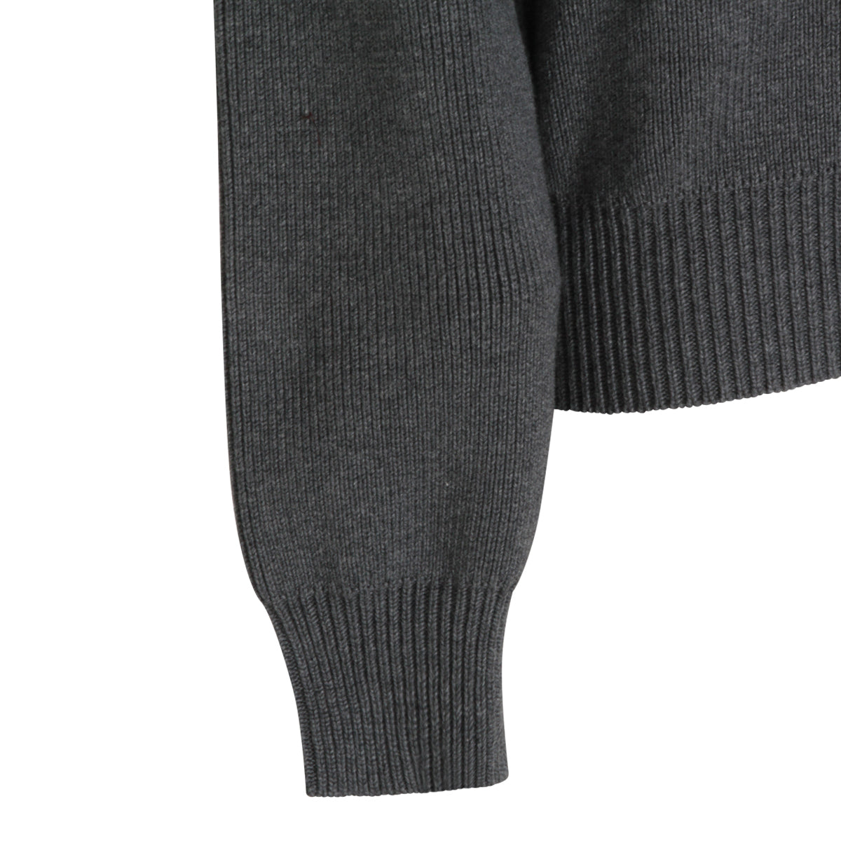 DARK GREY COTTON KNITWEAR