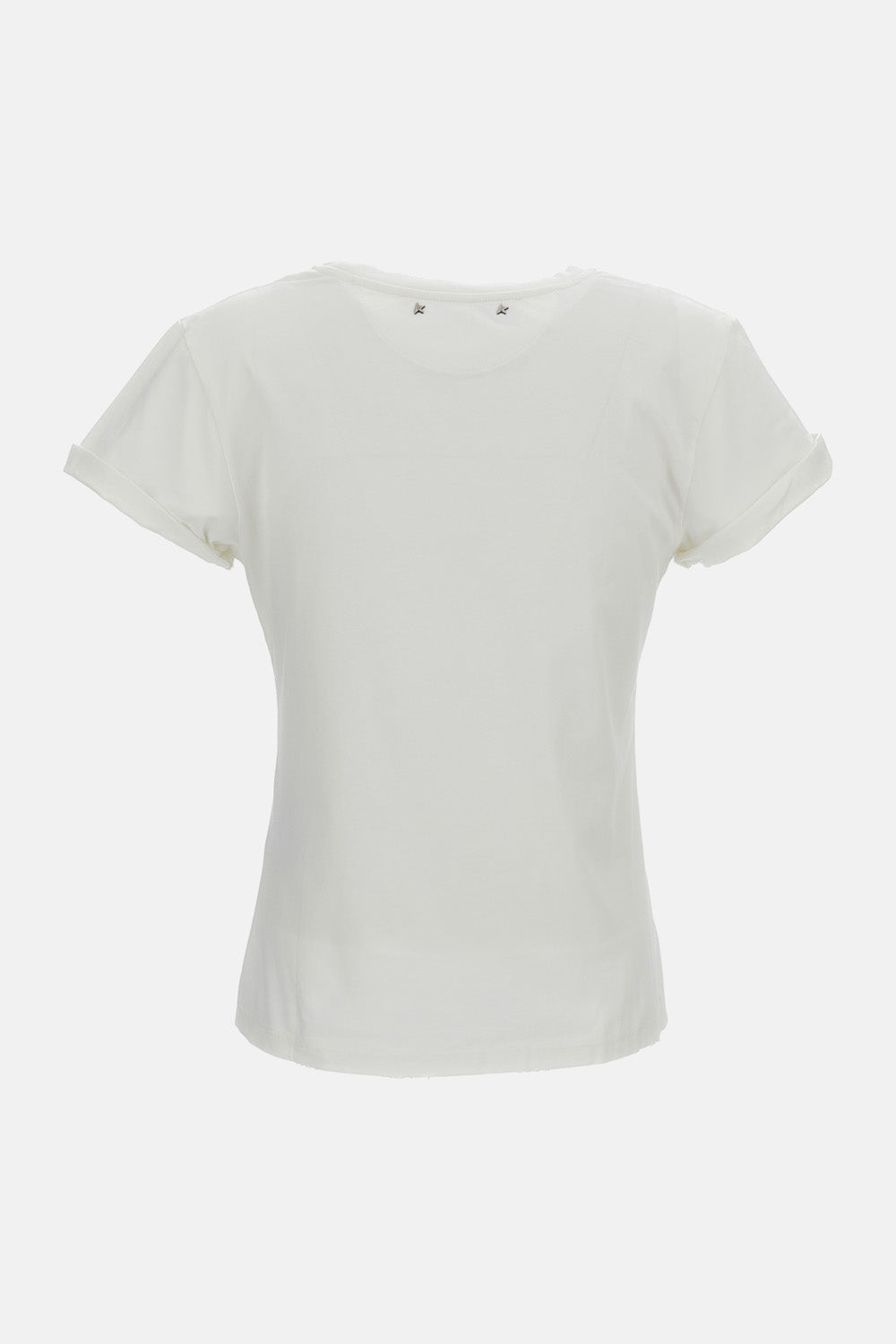 SLIM T-SHIRT DISTRESSED COTTON JERSEY