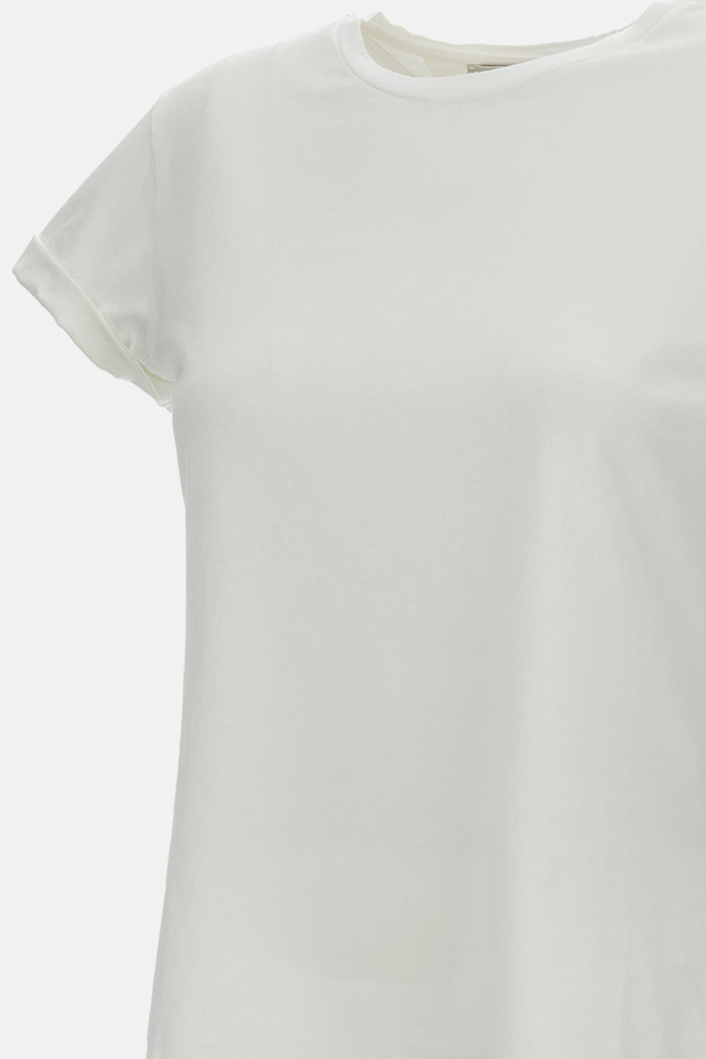 SLIM T-SHIRT DISTRESSED COTTON JERSEY